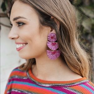 “Paris Lights” Earrings - Purple NIP